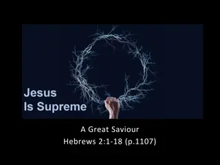 Great Saviour in Hebrews