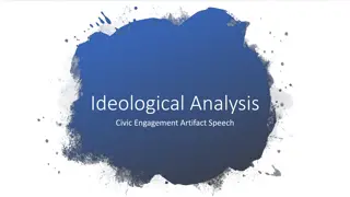 Analysis of Ideological Artifacts in Civic Engagement Speech