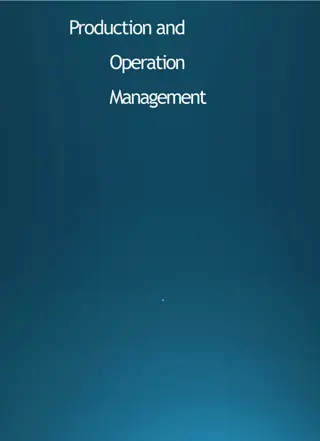Boosting Productivity in Operations Management