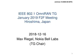 IEEE OmniRAN TG January 2019 F2F Meeting Highlights