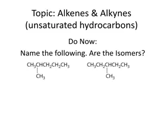 Unsaturated Hydrocarbons: Alkenes and Alkynes Overview