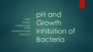 pH and Growth Inhibition of Bacteria in Biological Processes