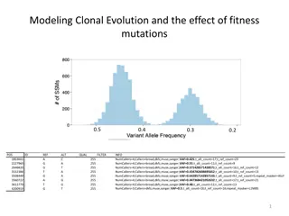 Impact of Fitness Mutations on Clonal Evolution