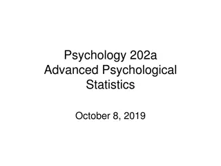 Advanced Psychological Statistics: Two-Sample Z-Test and T-Test Overview