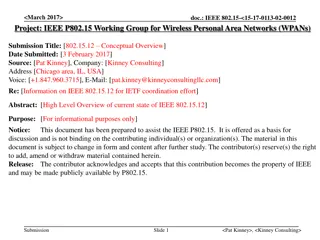 Overview of IEEE 802.15.12 for Wireless Networks