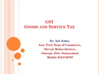 Introduction to Goods and Service Tax in India