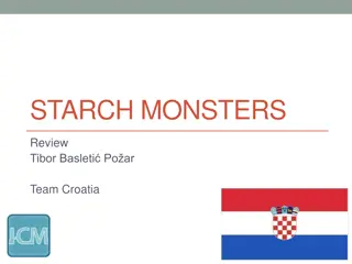 Investigating Starch Monsters: Review of Tibor Basleti Poar Team Croatia