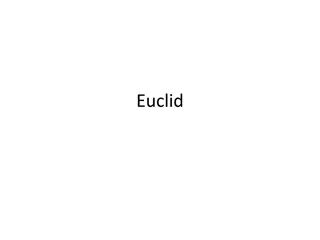 Euclid: Mathematician and Author of Elements