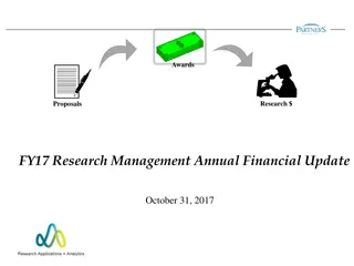 Research Revenue Trends and Analysis FY17 Update