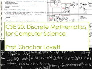 Discrete Mathematics for Computer Science: Propositional Logic and DeMorgan's Law