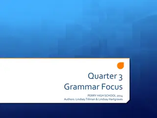 Grammar Focus: Phrases, Clauses, and Independent vs. Dependent Functions