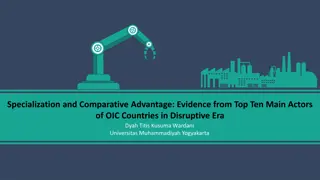 Specialization and Comparative Advantage in OIC Countries: Evidence and Analysis