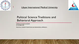 Political Science Traditions and Behavioral Approach
