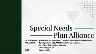 MA Benchmark Development for High Need Enrollees: Insights and Calculations