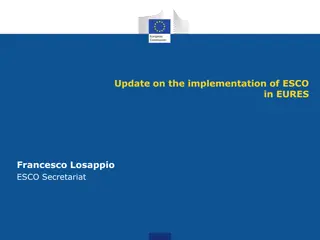 ESCO Implementation Process in EURES Countries