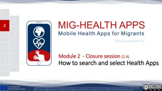 Search and Select Health Apps: Tips and Criteria for Effective Decision Making