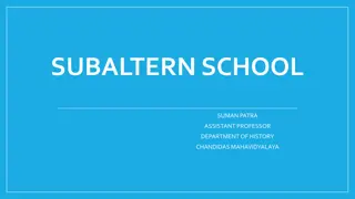 The Subaltern Studies Group: Postcolonial Scholars in South Asia