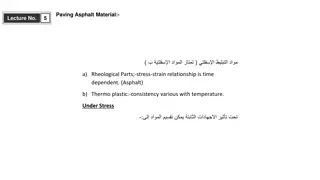 Material Properties in Paving