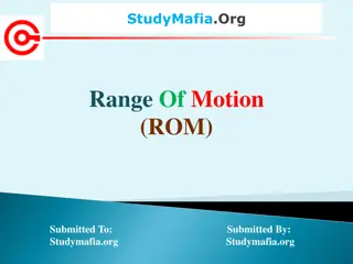 Range of Motion (ROM) in Physical Therapy