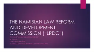 Reforming Domestic Violence Laws in Namibia: LRDC Overview