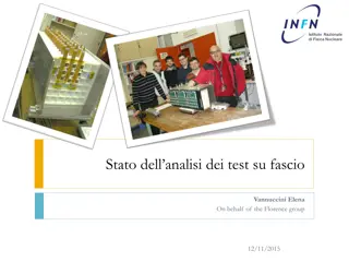 Analysis of Test Beam Data on Fascia by Florence Group