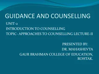 Non-directive Approach to Counseling: Understanding Client-centered Counseling