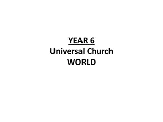 Universal Church Beliefs and Values