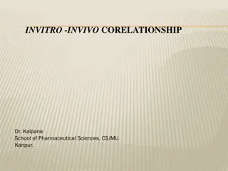 In-Vitro and In-Vivo Correlation in Pharmaceuticals