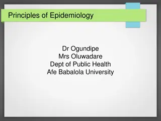 Principles of Epidemiology and Bias in Research