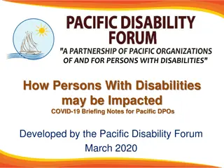 Impact of COVID-19 on Persons with Disabilities