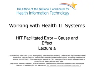 HIT Facilitated Error Causes in Healthcare Systems