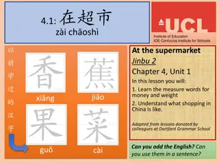 Learning Chinese Shopping Vocabulary