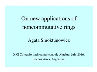 Applications of Noncommutative Rings in Geometry and Algebraic Structures