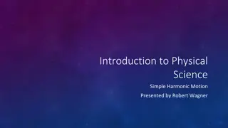 Simple Harmonic Motion Examples and Calculation