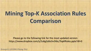 Efficient Comparison of Top-K Association Rules in Mining