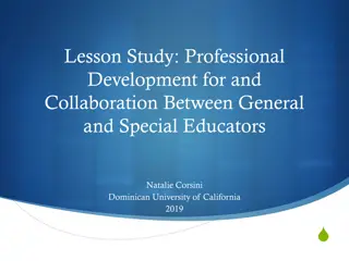 Collaboration and Professional Development in Special Education