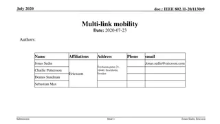 Multi-Link Mobility for Enhanced Wireless Connectivit