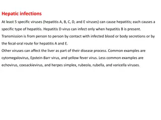 Acute Viral Hepatitis and Hepatic Infections