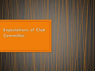 Club Committee Expectations and Guidelines for Success