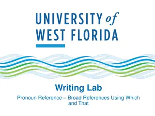 Correct Pronoun Usage in Broad References with Which and That