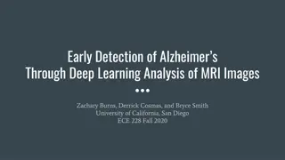 Deep Learning Analysis for Early Alzheimer's Detection