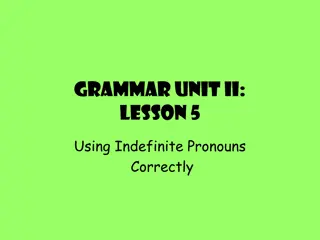 Mastering Indefinite Pronouns for Subject-Verb Agreement