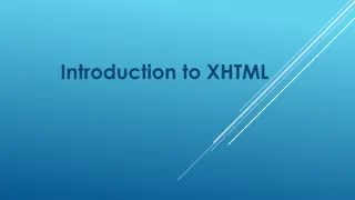 Learning XHTML Basics and Differences with HTML