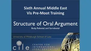 Effective Structure for Oral Argument Delivery in Legal Presentations