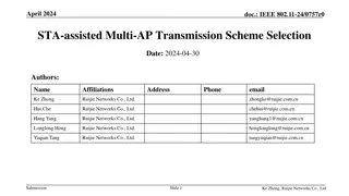 IEEE 802.11-24: STA-Assisted Multi-AP Transmission Scheme Selection