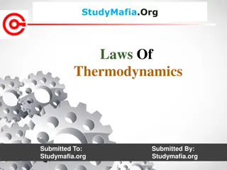 Laws of Thermodynamics: Concepts and Applications