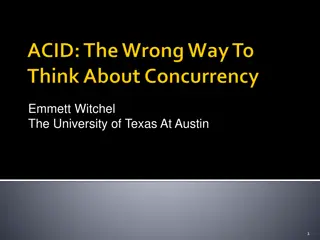 Concurrency in Computer Systems