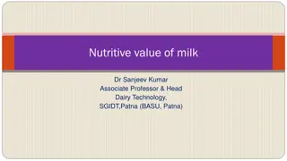 Nutritive Value of Milk: Understanding Essential Components