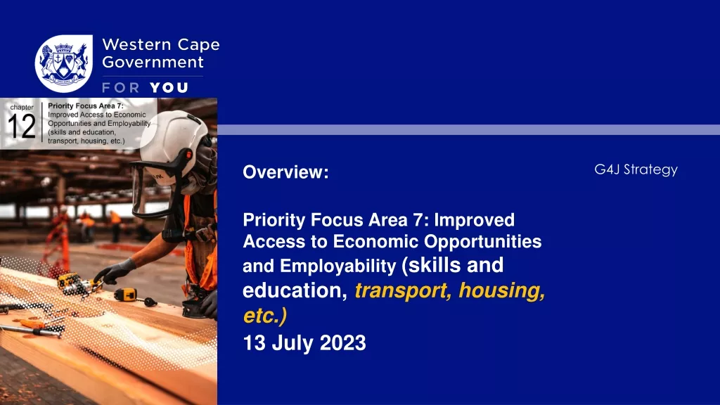 Enhanced Access to Economic Opportunities and Employability: A Strategic Focus