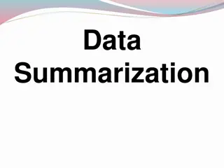 Data Summarization Techniques: Central Tendency and Variability Analysis